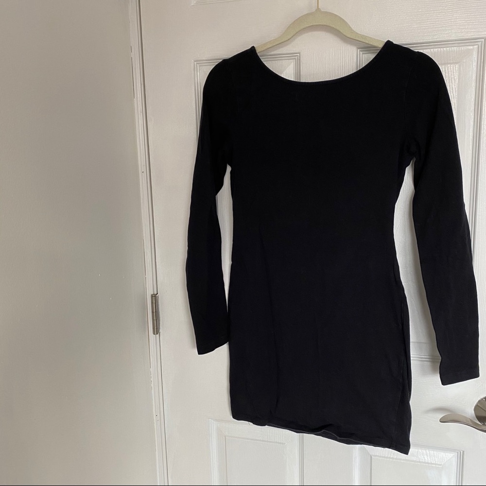 Cross Back Little Black Dress
